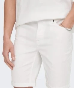 Only & Sons Shorts ONSPLY LIFE REG TWILL 4451 SHORTS, White -Lloyd Gürtel Shop b82ad861 9336 4886 a814 8c2c2c35d99b 600x600