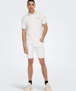 Only & Sons Shorts ONSPLY LIFE REG TWILL 4451 SHORTS, White -Lloyd Gürtel Shop b82ad861 9336 4886 a814 8c2c48ca3999 600x600