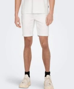 Only & Sons Shorts ONSPLY LIFE REG TWILL 4451 SHORTS, White -Lloyd Gürtel Shop b82ad861 9336 4886 a814 8c2cac73969d 600x600