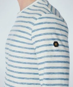 No-Excess T-Shirt Langarm T-Shirt Long Sleeve Crewneck Stripe, Blue -Lloyd Gürtel Shop b82ad861 9336 4886 a814 902c28e33500 600x600