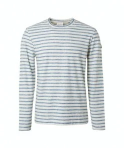 No-Excess T-Shirt Langarm T-Shirt Long Sleeve Crewneck Stripe, Blue -Lloyd Gürtel Shop b82ad861 9336 4886 a814 902c68231203 600x600