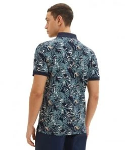 Tom Tailor Polo Halbarm Allover Printed Polo, Navy Green Big Leaf Design -Lloyd Gürtel Shop b82ad861 9336 4886 a814 a12c30276578 600x600