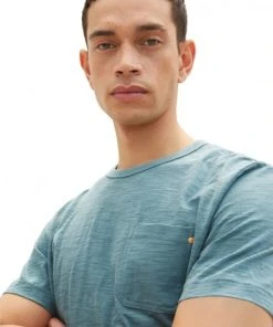 Tom Tailor T-Shirt Halbarm Basic Crewneck T-shirt, Deep Bluish Green -Lloyd Gürtel Shop b82ad861 9336 4886 a814 a32cb8b24357 600x600