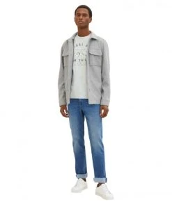 Tom Tailor T-Shirt Halbarm Striped T-shirt With Print, Ice Blue Offwhite Finestripe -Lloyd Gürtel Shop b82ad861 9336 4886 a814 a32cd0625e106znKuKQxfNIYy 600x600