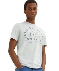 Tom Tailor T-Shirt Halbarm Striped T-shirt With Print, Ice Blue Offwhite Finestripe -Lloyd Gürtel Shop b82ad861 9336 4886 a814 a32cdcfea214xKJxQZ9ArJbXn 600x600