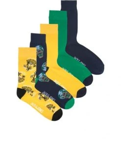 Jack & Jones Strümpfe JACPARADISE SOCKS 5 PACK, Solar Power/Navy Blazer - Lush Mead
