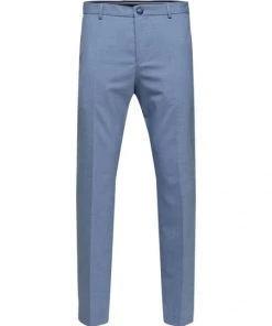 Selected Anzug Hose SLHSLIM-TIMELIAM LT BLU STRUC TRS F, Light Blue/STRUCTURE