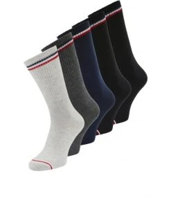 Jack & Jones Strümpfe JACKAYO SOCKS 5 PACK, Black/Black - Navy Blazer - DGM - L