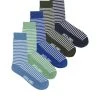 Jack & Jones Strümpfe JACKAI STRIPE SOCKS 5 PACK, Surf The Web/Absinthe Green - Kombu