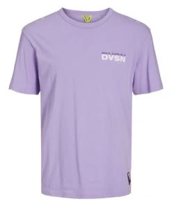Jack & Jones T-Shirt Halbarm JCONATURA TEE SS CREW NECK, Lavender