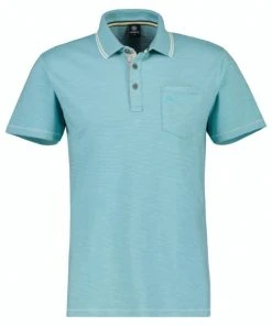 Lerros Polo Halbarm POLO 1/2 ARM, LIGHT TURQUOISE