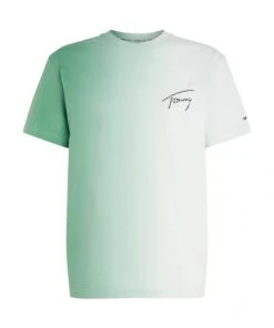 Tommy Jeans T-Shirt Halbarm TJM CLSC DIP DYE SIGNATURE TEE, BLUE