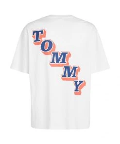 Tommy Jeans T-Shirt Halbarm TJM SKATE COLLEGE POP TEE, WHITE