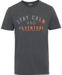 Camel Active T-Shirt Halbarm T-Shirt 1/2Arm, Shadow Grey