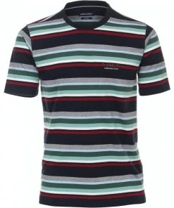 CASAMODA T-Shirt Halbarm T-Shirt,O-Neck, 105 Blau