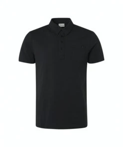 No-Excess Polo Langarm Polo Jersey Stretch Responsible Cho, Black