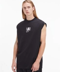 Calvin Klein Tank-Top CK BOX SLEEVELESS TANK, WHITE