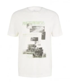 TOM TAILOR Denim T-Shirt Halbarm Printed T-shirt, Placid Green