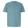Tom Tailor T-Shirt Halbarm Basic Crewneck T-shirt, Deep Bluish Green