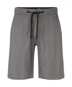 TOM TAILOR Denim Shorts Regular Yarn Dyed Shorts, Black Grey Bean Dobby