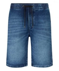 TOM TAILOR Denim Shorts Loose Fit Sweat Denim Shorts, Tinted Blue Denim