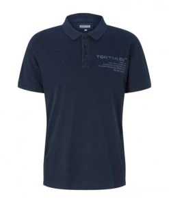 Tom Tailor Polo Halbarm Washed Polo, Sky Captain Blue