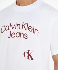 Calvin Klein T-Shirt Halbarm CURVED STACKED LOGO RELAXED TEE, WHITE -Lloyd Gürtel Shop b82ad861 9336 4886 a814 df2bb4874d14SN9la3O3w92dN 600x600