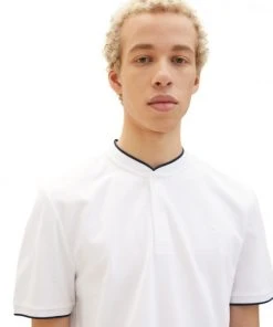 TOM TAILOR Denim Polo Halbarm Polo With Tipping, White -Lloyd Gürtel Shop b82ad861 9336 4886 a814 ff2b3cd4ad4b 600x600