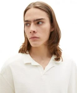 TOM TAILOR Denim Polo Halbarm Relaxed Open Collar Polo, Wool White -Lloyd Gürtel Shop b82ad861 9336 4886 a814 ff2bf4af4624 600x600