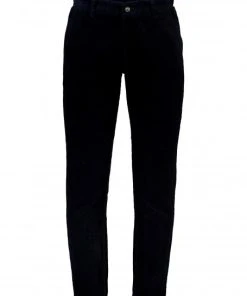 Lindbergh Hose Corduroy Cropped Pants, NAVY