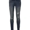 TOM TAILOR Denim Jeans Slim PIERS Blue Denim, Destroyed Mid Stone Blue Denim