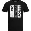 Jack & Jones T-Shirt Halbarm JJJIO TEE SS CREW NECK, Black