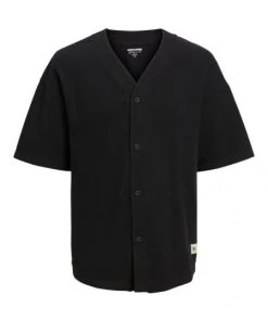 Jack & Jones T-Shirt Halbarm JORTEAM BASEBALL TEE SS, Black