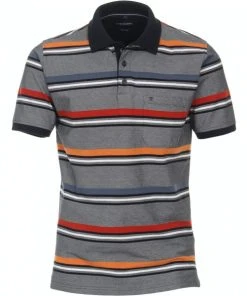 CASAMODA Polo Halbarm Polo, 124 Blau