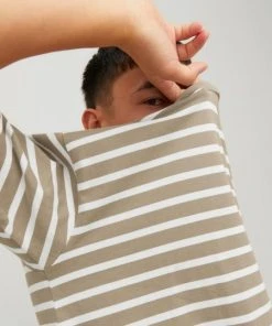 JACK&JONES Premium T-Shirt Halbarm JPRCC BADGE HEAVY TEE STRIPE SS CRE, Beige/AMERICAN FIT -Lloyd Gürtel Shop bf1b6097 9265 e689 a514 fbf518955007 600x600