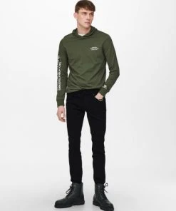 Only & Sons Jeans ONSLOOM BLACK SLIM JOG PK 1418 NOOS, Black Denim -Lloyd Gürtel Shop bfde7f92 8967 6a8b 8f14 84437489f920 600x600