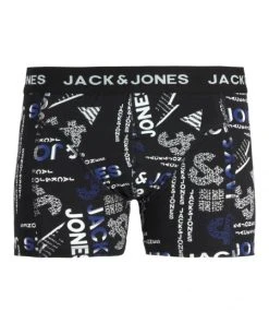 Jack & Jones Pant JACMOIZ LOGO TRUNK SN, Black