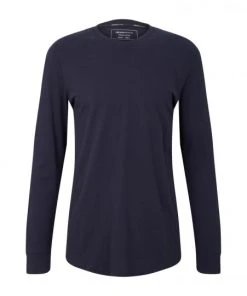 TOM TAILOR Denim T-Shirt Langarm Longsleeve, Sky Captain Blue