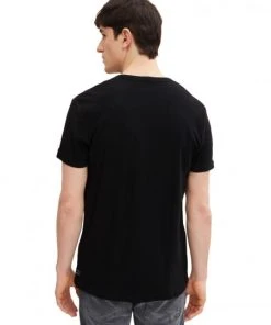 TOM TAILOR Denim T-Shirt Halbarm T-shirt With Pocket And Turnup, Black -Lloyd Gürtel Shop c7d8a4dd d261 09ba 9c14 e879f0935947 600x600