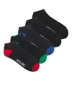 Jack & Jones Strümpfe JACKEN SHORT SOCKS 5 PACK, Black/Black - Black -Black -Black