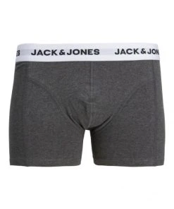 Jack & Jones Pant JACBASIC WHITE WB TRUNK SN, Dark Grey Melange
