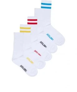 Jack & Jones Strümpfe JACAUSTIN TENNIS SOCKS 5 PACK, White/White - White - White - White