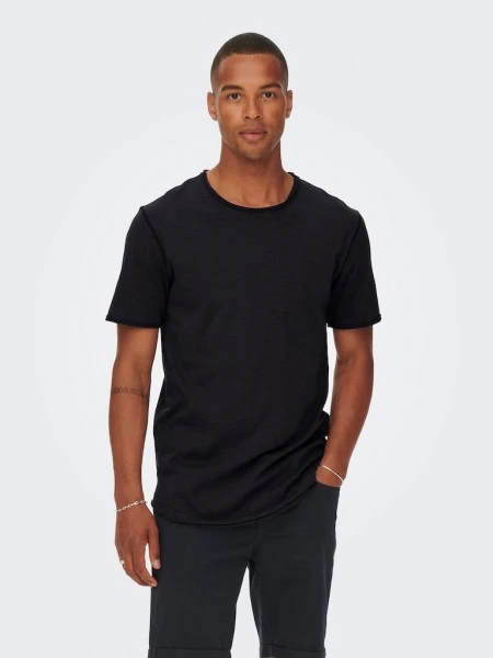 Only & Sons T-Shirt Halbarm ONSBENNE LONGY SS TEE NF 7822 NOOS, Black 3 Only & Sons T-Shirt Halbarm ONSBENNE LONGY SS TEE NF 7822 NOOS, Black – Bild 3