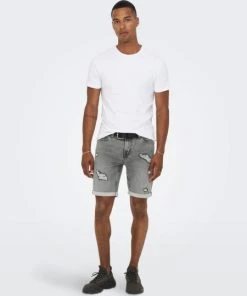 Only & Sons Shorts ONSPLY GREY DAMAGE JOG PK 1893, Grey Denim -Lloyd Gürtel Shop c810ccfb 80b3 2fa9 9c14 f59488780718 600x600