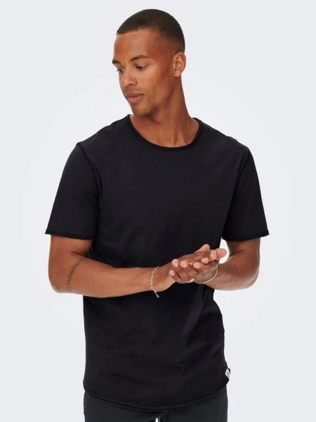 Only & Sons T-Shirt Halbarm ONSBENNE LONGY SS TEE NF 7822 NOOS, Black 6 Only & Sons T-Shirt Halbarm ONSBENNE LONGY SS TEE NF 7822 NOOS, Black – Bild 6