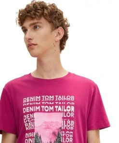 TOM TAILOR Denim T-Shirt Halbarm Printed T-shirt, Pure Magenta -Lloyd Gürtel Shop ca04ac68 bfe8 44b5 a214 359a182bfa41 600x600