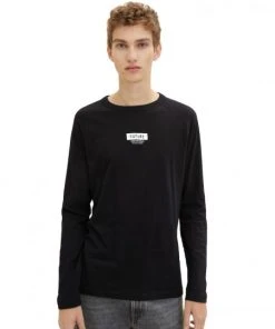 TOM TAILOR Denim T-Shirt Halbarm Printed Longsleeve, Black -Lloyd Gürtel Shop ca04ac68 bfe8 44b5 a214 359a60740497 600x600