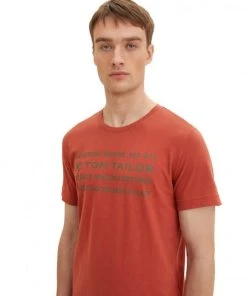 Tom Tailor T-Shirt Halbarm Printed Basic T-shirt, Chili Oil Red -Lloyd Gürtel Shop ca04ac68 bfe8 44b5 a214 3c9a383efeb2 600x600