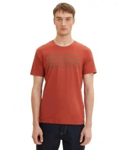 Tom Tailor T-Shirt Halbarm Printed Basic T-shirt, Chili Oil Red -Lloyd Gürtel Shop ca04ac68 bfe8 44b5 a214 3c9aac3f2bb1 600x600