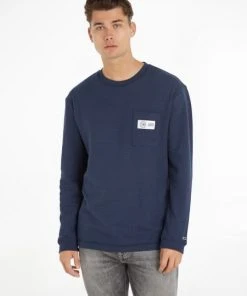 Tommy Jeans T-Shirt Langarm TJM CLSC LS SOFT SNIT, BLUE -Lloyd Gürtel Shop ca04ac68 bfe8 44b5 a214 429c6c06f8be 600x600